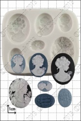 'Cameo Ladies' Silicone Mould